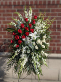 Red & White Classic Standing Spray