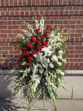 Red & White Classic Standing Spray