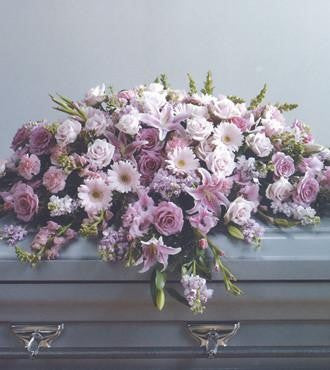 Pink Casket Spray