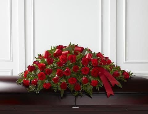 The FTD Dearly Departed Casket Spray