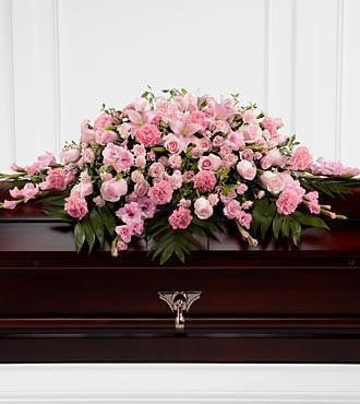 The FTD® Sweetly Rest™ Casket Spray