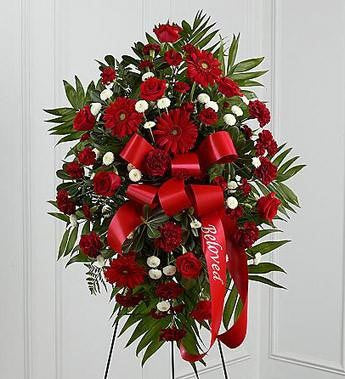The FTD Treasured Memories Standing Spray