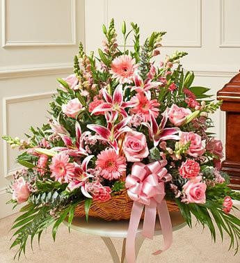 Thoughts and Prayers Fireside Basket – Pink